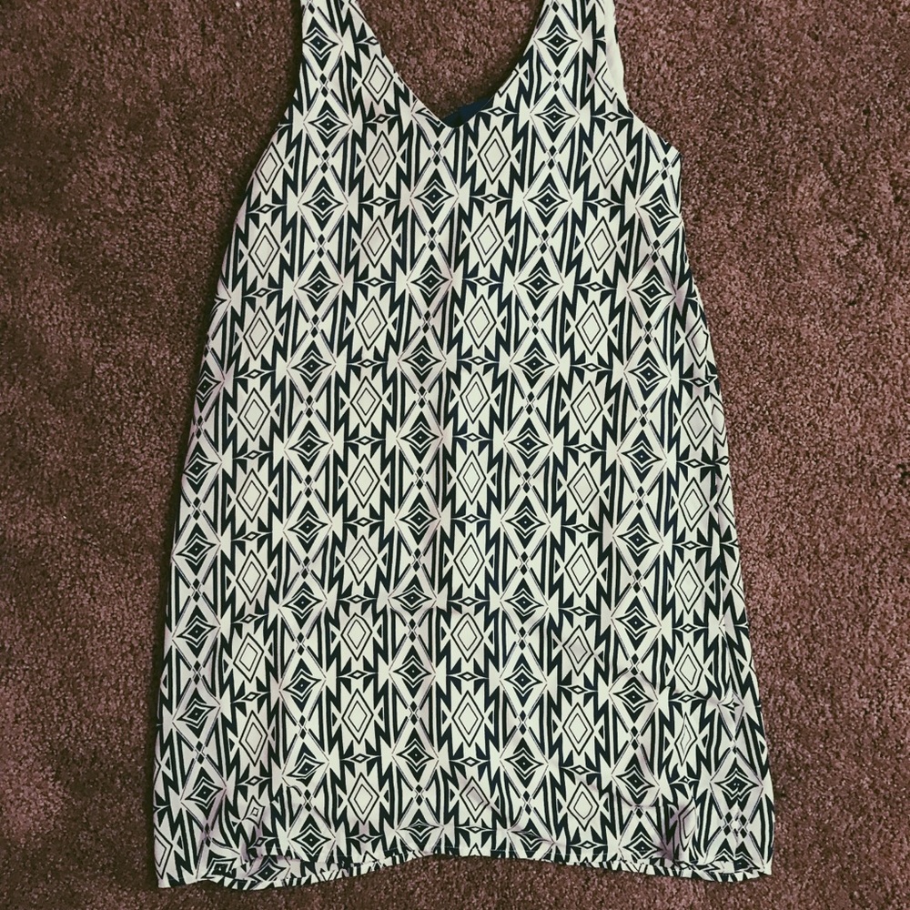 Blue shift dress